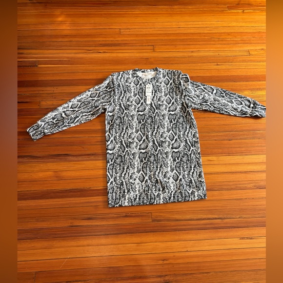 INC INTERNATIONAL CONCEPTS CULPOS x INC Long-Sleeve Snake-Print Mini Dress - Picture 13 of 16